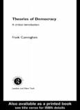 DEMOCRACY Theories of Democracy~ A Critical Introduction