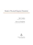 Modern Physical Organic Chemistry