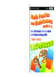 Math Puzzles and Brainteasers, Grades 3-5: Over 300 Puzzles that Teach Math and Problem-Solving Skills