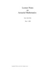 Lecture Notes on Actuarial Mathematics