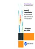 Leadership communication : how leaders communicate and how communicators lead in today's global enterprise