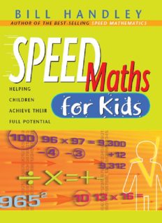 Speed Math for Kids: The Fast, Fun Way To Do Basic Calculations