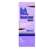 Math for Wastewater Treatment Operators Grades 1 & 2: Practice Problems to Prepare for Wastewater Treatment Operator Certification Exams