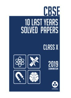 CBSE Class 10 Solution for Last 10 Years Solved Papers Question Answers 2018 to 2009 Oswal