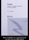 A Short Etymological Dictionary of Modern English PDF