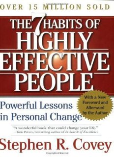 Seven Habits of Highly Effective People - PHILOMATHS
