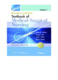 Brunner and Suddarth's Textbook of Medical Surgical Nursing: In One Volume