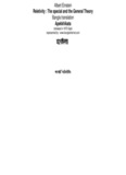 Bangla translation of Albert Einstein's Reletivity - Bangla Ebooks 