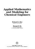 Applied Mathematics and Modeling for Chemical Engineers