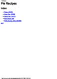 Pies & Pizzas Recipes