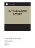 Is Your Mouth Saved - Joyce Meyer Ministries: Asia