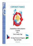 CORPORATE FINANCE
