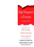 Anger Management for Everyone Ten Proven Strategies to Help You Control Anger and Live a Happier