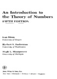 Niven I., An Introduction to the Theory of Numbers