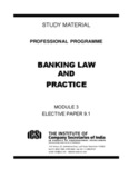 BANKING LAW AND PRACTICE - ICSI