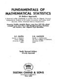 Fundamentals of Mathematical Statistics (A Modern Approach), 10th Edition  