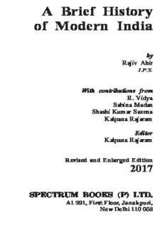 A brief History of Modern India for UPSC