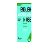 English vocabulary in use: advanced: vocabulary reference and practice: with answers
