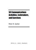 50 Communications Activities, Icebreakers, and Exercises