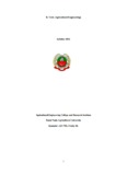 B. Tech. (Agricultural Engineering) - Tamil Nadu Agricultural University