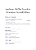 JavaScript 2.0-The Complete Reference, Second Edition