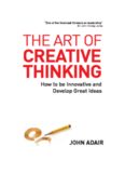 The Art Of Creative Thinking