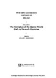 The New Cambridge History of Islam, Volume 1: The Formation of the Islamic World, Sixth to Eleventh Centuries