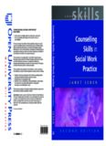 Counselling Skills in Social Work Practice (Counselling Skills S.)