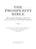 The Prosperity Bible: The Greatest Writings of All Time on the Secrets to Wealth and Prosperity