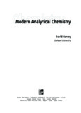 Modern Analytical Chemistry
