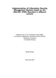 Implementation of Information Security Management Systems based on the ISO/IEC 27001 ...