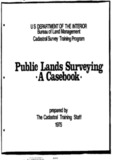 Public Lands Surveying: A Case Book