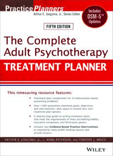 The Complete Adult Psychotherapy Treatment Planner: Includes DSM-5 Updates