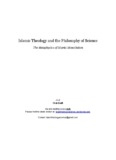 Islamic Theology and the Philosophy of Science