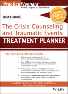 The Crisis Counseling and Traumatic Events Treatment Planner, with DSM-5 Updates, Second Edition