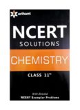 NCERT CBSE Chemistry Class 11 Solution Part 2 Standard XI by Purnima Sharma Arihant Questions and Answers