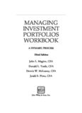 Managing Investment Portfolios Workbook: A Dynamic Process (CFA Institute Investment Series)