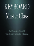 Keyboard Master Class - Tom Brooks Music