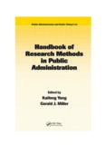Handbook of Research Methods in Public Administration, Second Edition (Public Administration