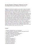 The Oxford Handbook of Philosophy of Mathematics and Logic