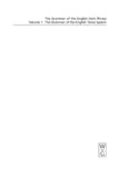 Grammar of the English Verb Phrase, Volume 1: The Grammar of the English Tense System