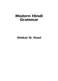 Modern Hindi Grammar - Indian Institute of Language Studies (IILS)