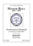 Mathematical Olympiads - Math Olympiad for Elementary Schools