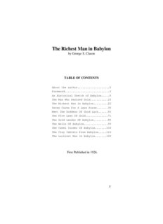 The Richest Man In Babylon