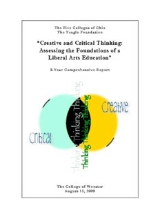 “Creative and Critical Thinking: “Creative and Critical Thinking 