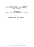 The Cambridge History of China: Volume 12, Republican China, 1912-1949, Part 1 (The Cambridge