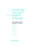 Cambridge Grammar of the English Language