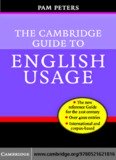 The Cambridge Guide to English Usage - CommissionedWriting