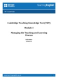 Cambridge Teaching Knowledge Test (TKT)