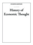 History of Economic Thought - Modern Economics